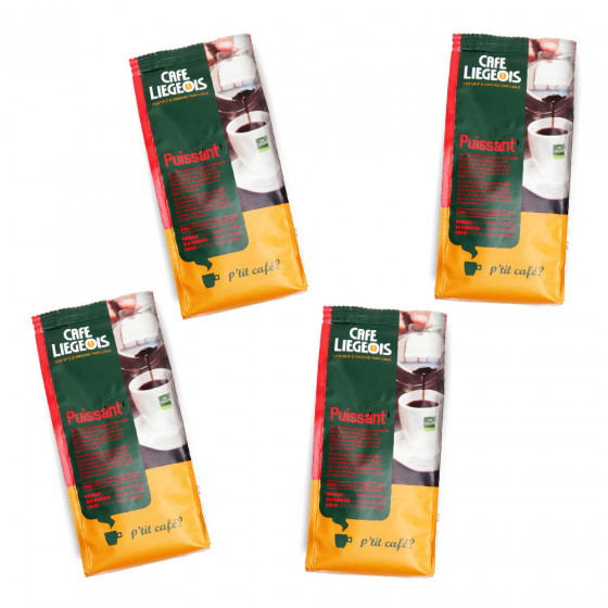 Café Liégeois Gemahlener Kaffee Set „Subtil“, 4 x 250 g