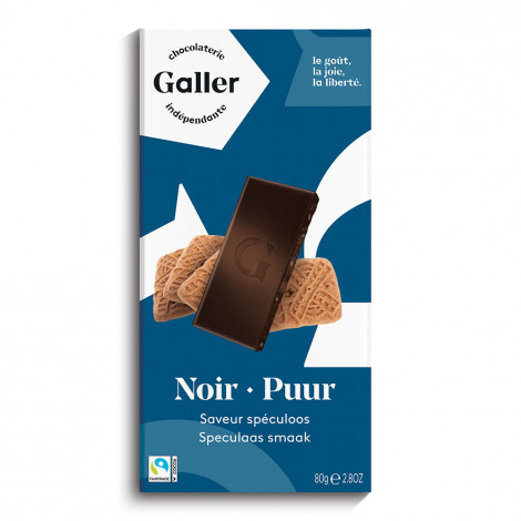 Suklaalevy Galler Noir Speculoos, 80 g