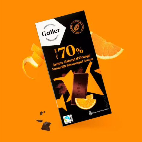 Chocolade tablet Galler Dark Orange, 80 g
