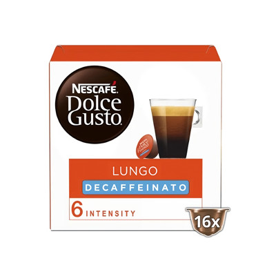 Kawa w kapsułkach NESCAFÉ® Dolce Gusto® Lungo Decaffeinato, 16 szt.