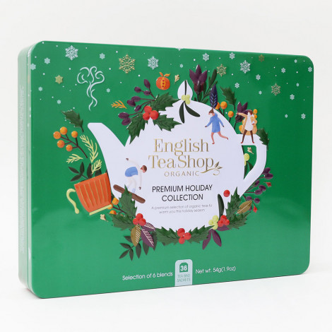 Tea set English Tea Shop Premium Holiday Collection Green Gift Tin, 36 pcs.
