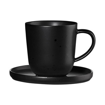 Espresso puodelis su lėkštute Asa Selection Coppa Kuro, 80 ml