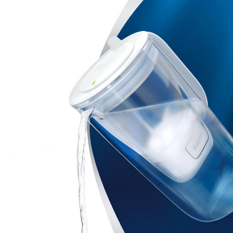 Glas-Wasserfilterkanne BRITA LED Maxtra Pro Blue, 2,5 l + Wasserfilter BRITA Maxtra PRO All-In-1