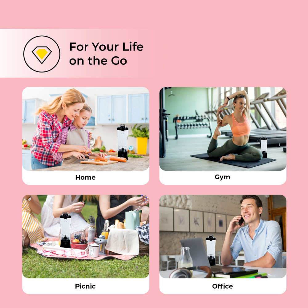 CHiATO blendPLAY Travel kannettava tehosekoitin