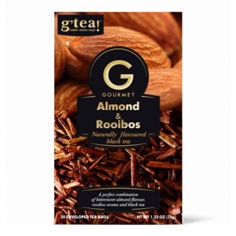 Schwarzer Tee g’tea! „Almond & Rooibos“, 20 Stk.