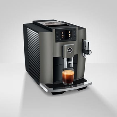 JURA E8 Dark Inox (EC) automatinis kavos aparatas – pilkas