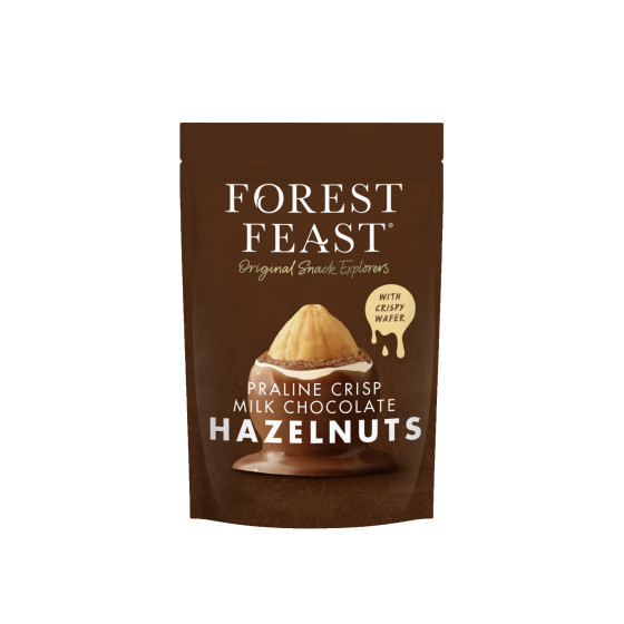 Forest Feast Praliné Crisp in Milchschokolade umhüllte Haselnüsse, 100 g