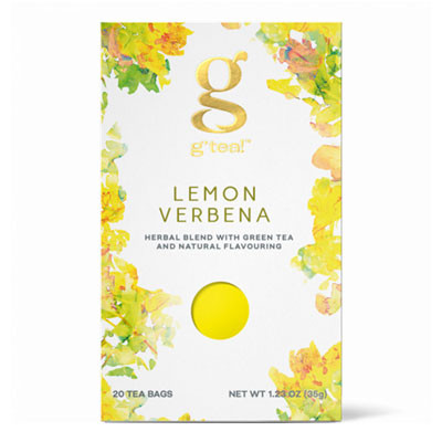 Žalioji arbata g’tea! Lemon Verbena, 20 vnt.