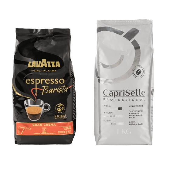 Zestaw kawy ziarnistej Lavazza Espresso Barista Gran Crema + Caprisette Professional, 2 kg