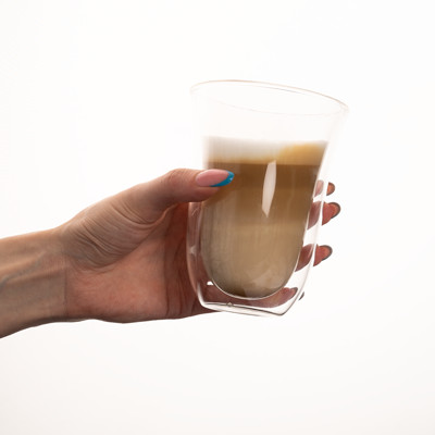Dvigubo stiklo latte stiklinė CHiATO, 320 ml