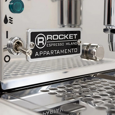 Rocket Espresso Appartamento Siebträger Espressomaschine – Weiß, B-Ware