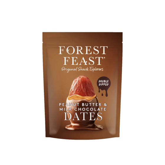 Forest Feast Datteln mit Erdnussbutter- und Milchschokoladenüberzug, 140 g