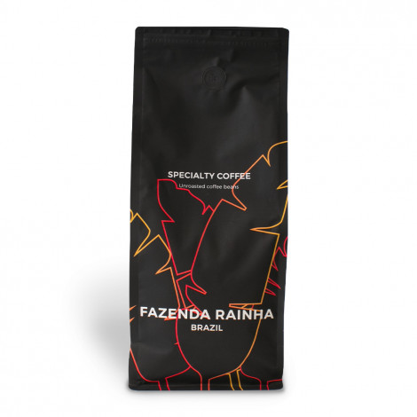 Neskrudintos rūšinės kavos pupelės Brazil Fazenda Rainha, 1 kg (skirtos skrudinimui)