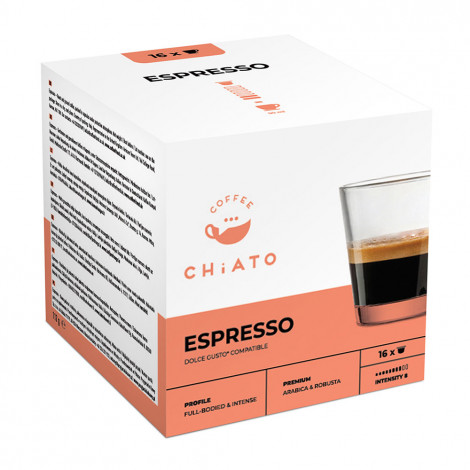 Koffiecapsules compatibel met NESCAFÉ® Dolce Gusto® CHiATO “Espresso”, 3 x 16 st.