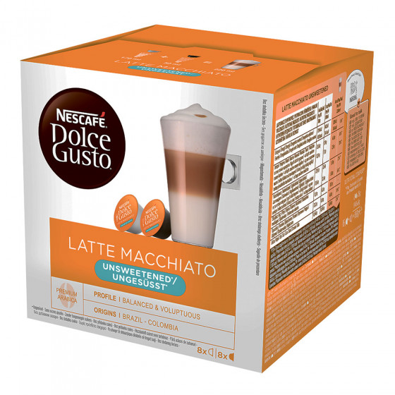 Kavos kapsulės NESCAFÉ Dolce Gusto „Latte Macchiato”, be cukraus, 16 vnt. Kavos kapsulės NESCAFÉ Dolce Gusto „Latte Macchiato”, be cukraus, 16 vnt.