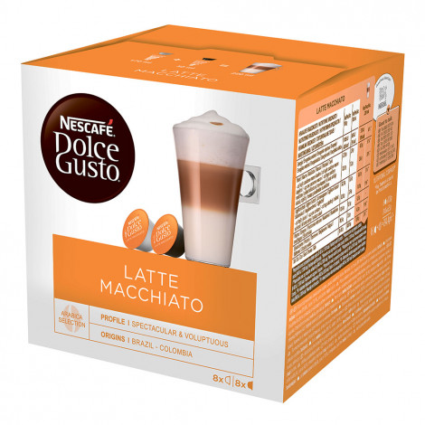 Kawa w kapsułkach do Dolce Gusto® NESCAFÉ Dolce Gusto „Latte Macchiato“, 8+8 szt.