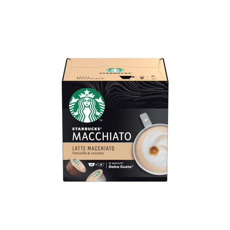 Coffee capsules compatible with NESCAFÉ® Dolce Gusto® Starbucks Latte Macchiato, 6 + 6 pcs.