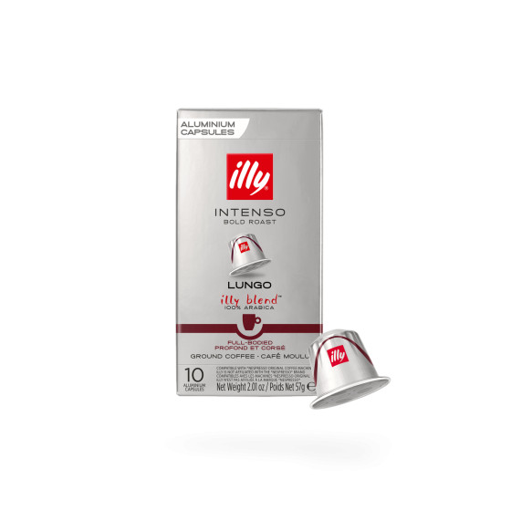 Illy Lungo Intenso kaffekapslar för Nespresso®-maskiner, 10 st.
