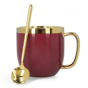 Cup with a spoon Homla SINNES Red, 280 ml