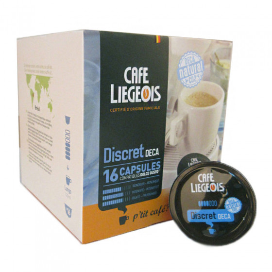 Kavos kapsulės Café Liégeois „Discret Deca“, 16 vnt. Kavos kapsulės Café Liégeois „Discret Deca“, 16 vnt.