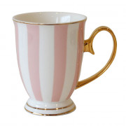 Mug Bombay Duck “Monte Carlo Stripy Pink/White”, 300 ml