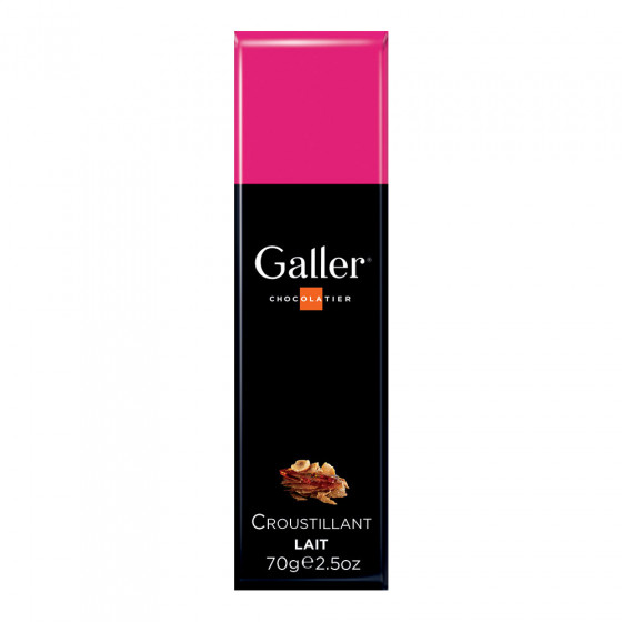 Šokoladinis batonėlis Galler „Milk Crunchy“, 70 g Šokoladinis batonėlis Galler „Milk Crunchy“, 70 g
