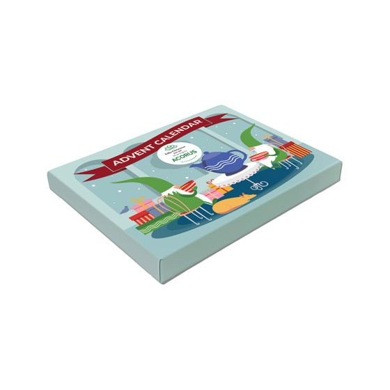 Tee-Adventskalender Acorus Elfin Christmas, 24 Stk. (8 weihnachtliche Geschmacksrichtungen)