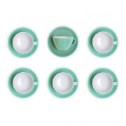 Cappuccino cup with a saucer Loveramics Egg Mint, 200 ml, 6 pcs.