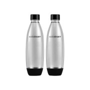 Bottles SodaStream Fuse Black (suited for SodaStream sparkling water makers), 2 x 1 l