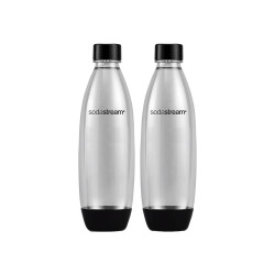 Flaskor SodaStream Fuse Black (passar för SodaStream kolsyrare), 2 x 1 l