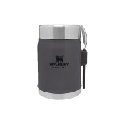 Thermos food jar with a spork Stanley Classic Legendary Charcoal, 0.4 l