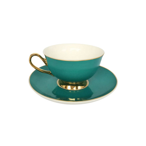 Cup & saucer Bombay Duck Piccadilly Teal, 180 ml