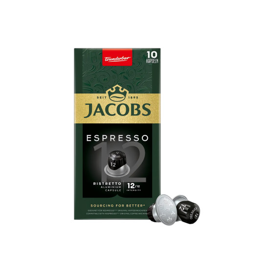 Jacobs Espresso Ristretto kaffekapslar till Nespresso&reg;-maskiner, 10 st.