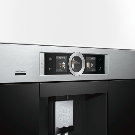 Bosch CTL636ES6 įmontuojamas kavos aparatas, atnaujintas – juodas/pilkas
