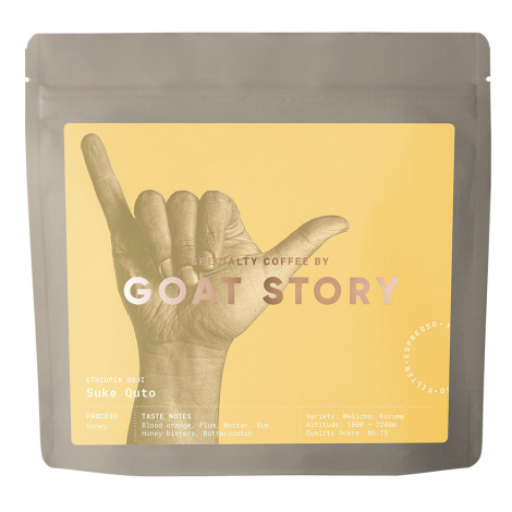 Specialty coffee beans Goat Story Ethiopia Suke Quto Honey, 250 g