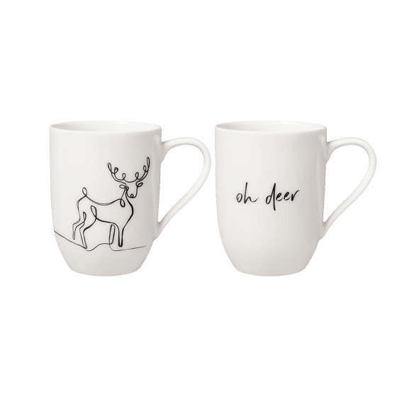 Zestaw kubków Villeroy & Boch Statement XMAS Tree, 2 × 290 ml