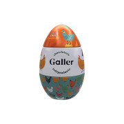 Suklaakaramellisetti Galler Metal Easter Egg, 15 kpl.