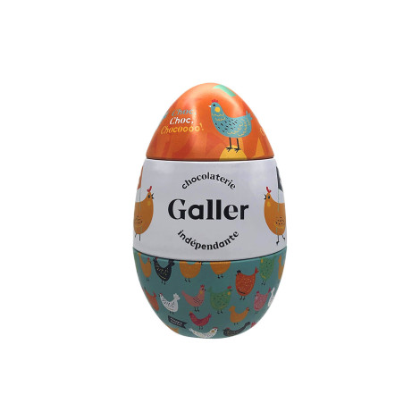 Šokolādes konfekšu komplekts Galler Metal Easter Egg, 15 gab.
