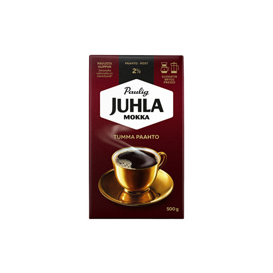Paulig Juhla Mokka Tumma Paahto malet kaffe, 500 g