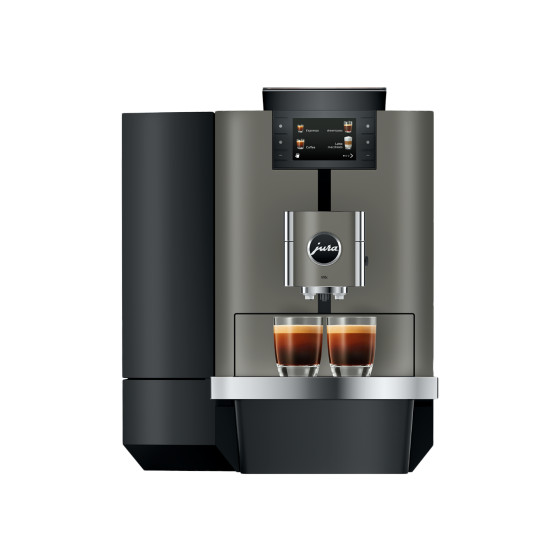 Ekspres automatyczny JURA X10c Dark Inox (EA) - do biura, czarny/szary