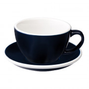 Café Latte-kopp med ett underlägg Loveramics ”Egg Denim”, 300 ml