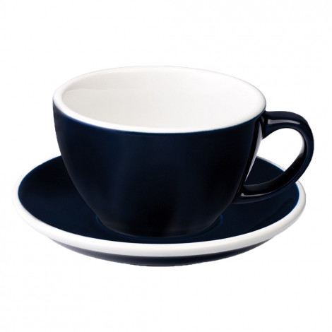 Café Latte cup with a saucer Loveramics Egg Denim, 300 ml
