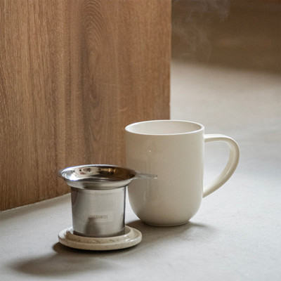 Mug à thé avec infuseur et couvercle Loveramics Pro Tea Beige, 300 ml