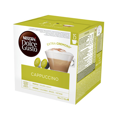 Coffee capsules NESCAFÉ® Dolce Gusto® Cappuccino, 15+15 pcs.