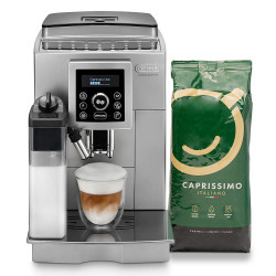 Kaffeemaschine-Set DeLonghi „ECAM 23.460.S + Caprissimo Italiano“