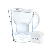 Water filter jug BRITA Marella Cool White, 2.4 l + water filter BRITA Maxtra+