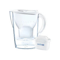 Vandens filtravimo ąsotis BRITA Marella Cool White, 2,4 l + 1 vandens filtravimo filtras BRITA Maxtra+