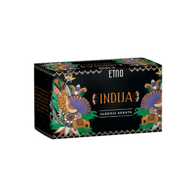 Juodoji arbata ETNO Indija, 20 vnt.