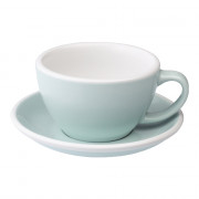 Tasse à café Latte avec soucoupe Loveramics “Egg River Blue”, 300 ml