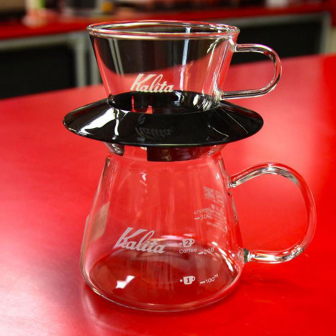 Stiklinis filtras Kalita Wave #155 (Black)